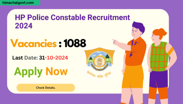 Hp Police Constable Recruitment Notification For Vacancies