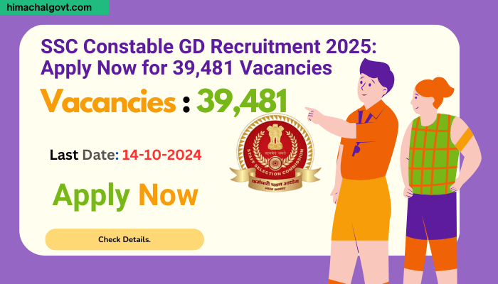 SSC Constable GD Recruitment 2025