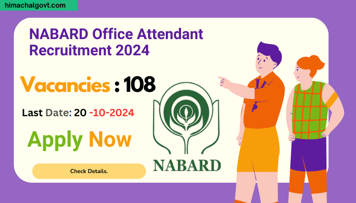 NABARD Office Attendant Recruitment 2024