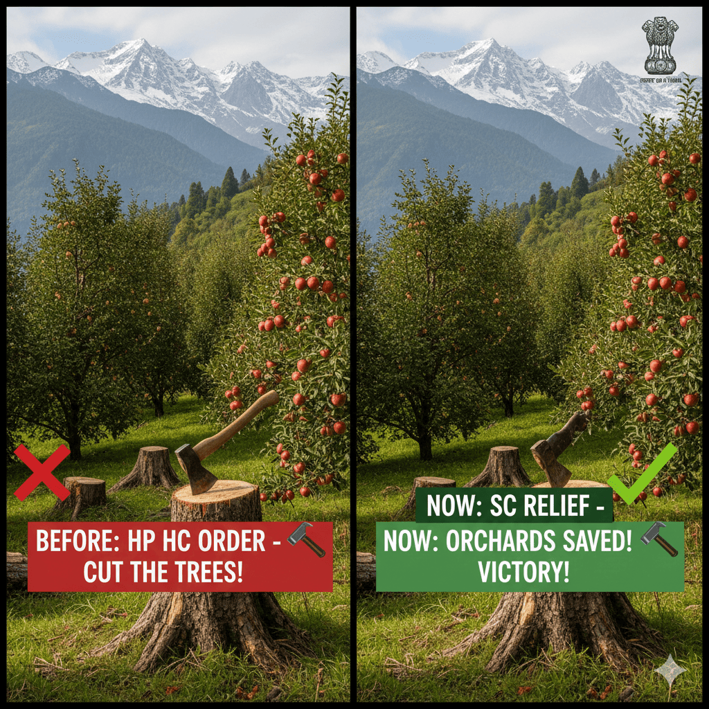 Supreme Court ने रोका Himachal के ‘सेब के पेड़ों की कटाई’ का आदेश