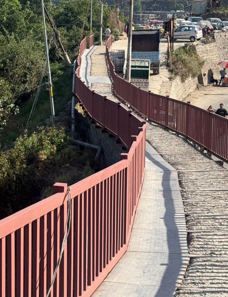 Himachal Pradesh After 8-month delay, pedestrian path work completed at Solan’s Saproon - HimachalGovt