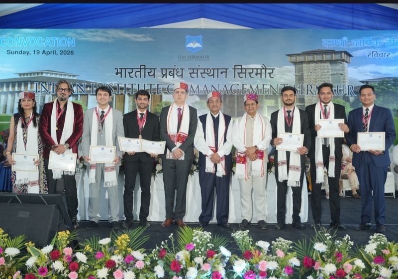 Himachal Pradesh IIM-Sirmaur highlights global outreach, strong placements at 10th convocation - HimachalGovt