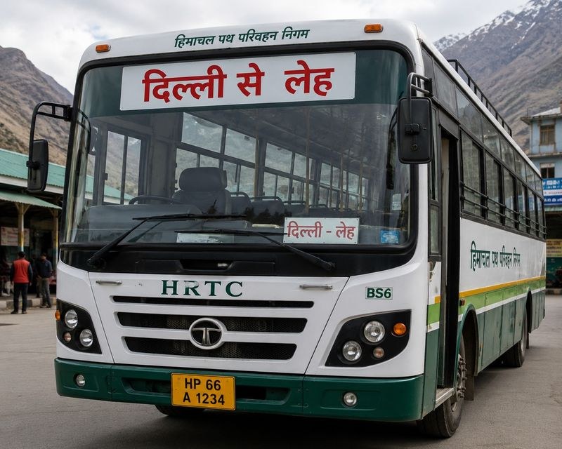 Himachal Pradesh HRTC to resume Delhi-Leh bus service via Keylong on May 26 - HimachalGovt