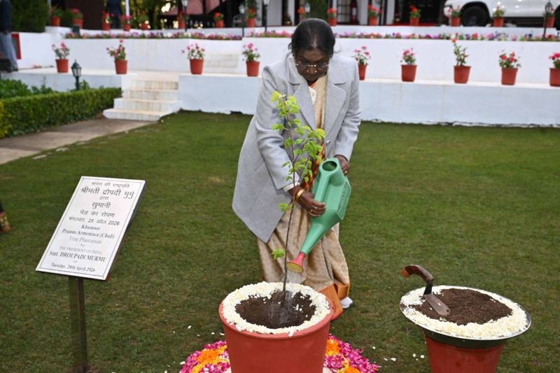 Himachal Pradesh President Murmu cultivates diverse orchard at Mashobra retreat in Shimla - HimachalGovt