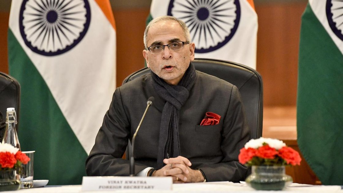 भारत के अमेरिका में राजदूत विनय मोहन क्वात्रा एक पैनल चर्चा में बोलते हुए
