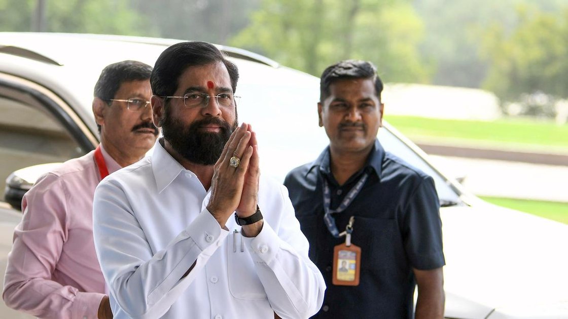Eknath Shinde in New Delhi on June 17, 2026