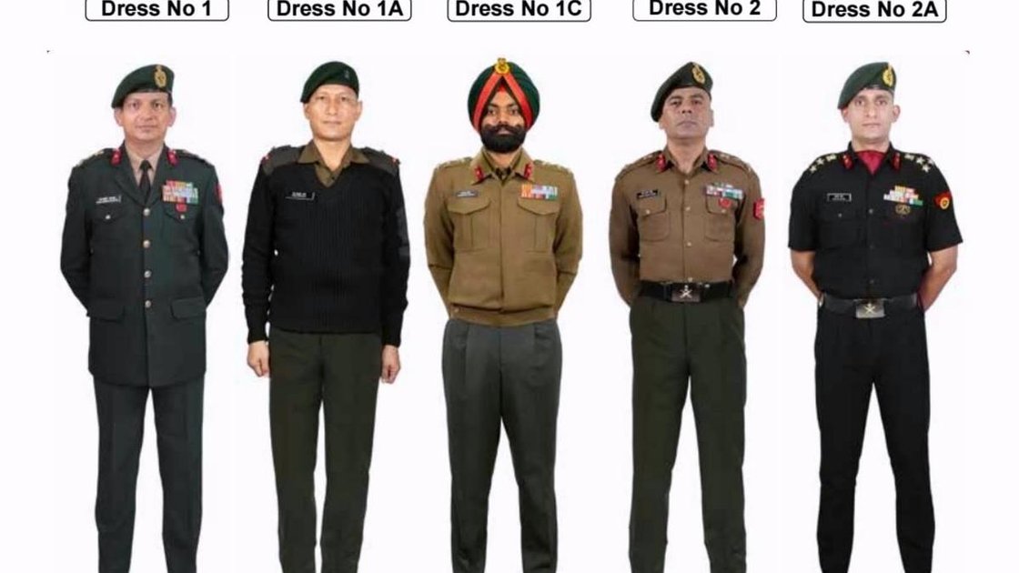Indian Army soldiers in new uniforms under Uniforms-2026 policy