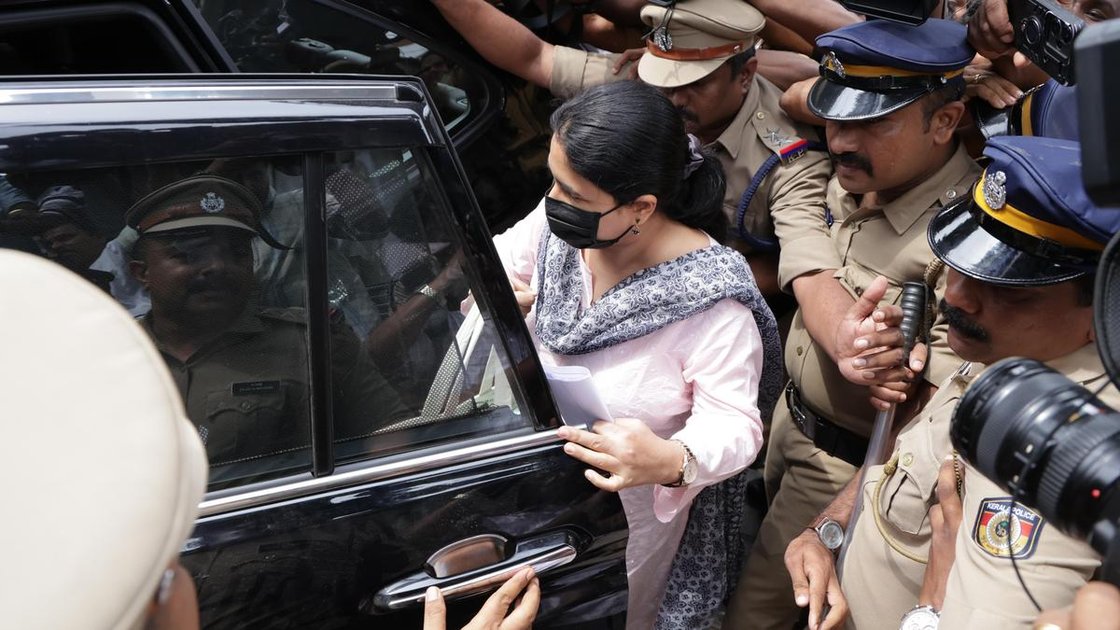 T. Veena, daughter of former Kerala CM Pinarayi Vijayan, arrives at ED office in Kochi for questioning in CMRL pay-off case