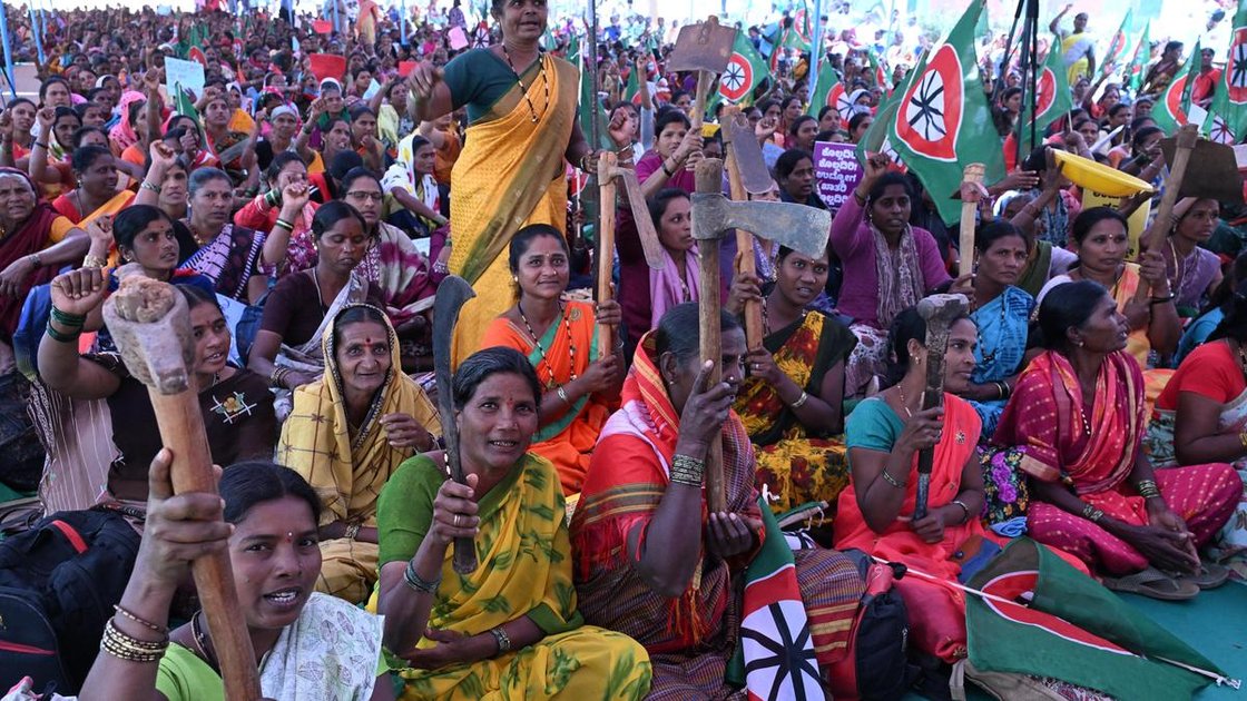 NREGA संघर्ष मोर्चा और कृषि मजदूर संघों का VB-G RAM G के खिलाफ विरोध प्रदर्शन