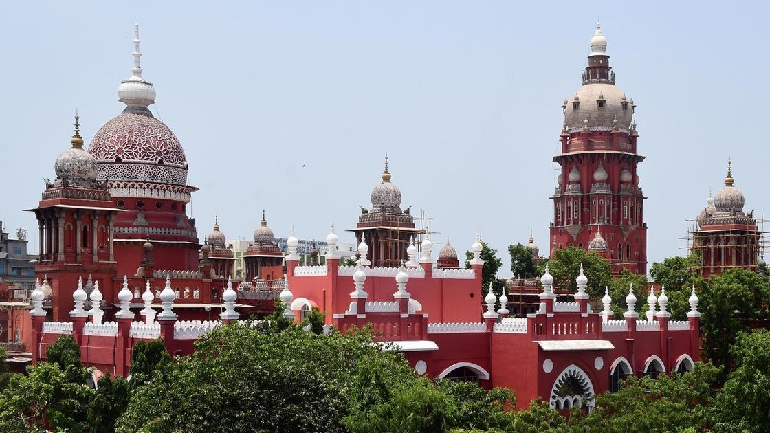 Madras High Court building in Chennai