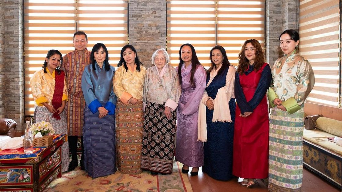 Bhutanese dignitaries during the country launch of Agapi, a Sikkimese natural skincare brand