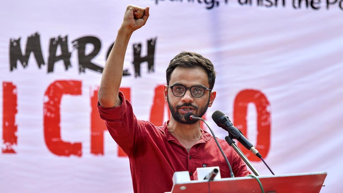 उमर खालिद की फाइल फोटो, पीटीआई द्वारा