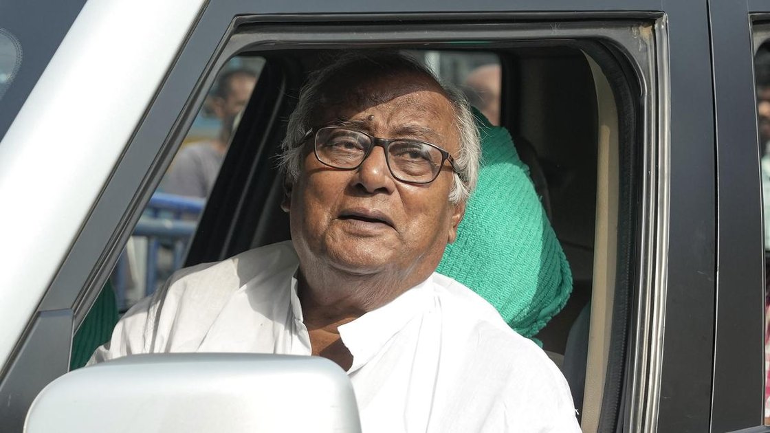 TMC leader Saugata Roy addressing media