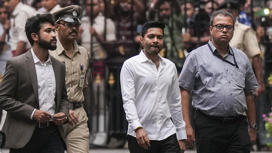 TMC MP Abhishek Banerjee arrives at Bhabani Bhawan in Kolkata to appear before West Bengal CID in signature forgery case