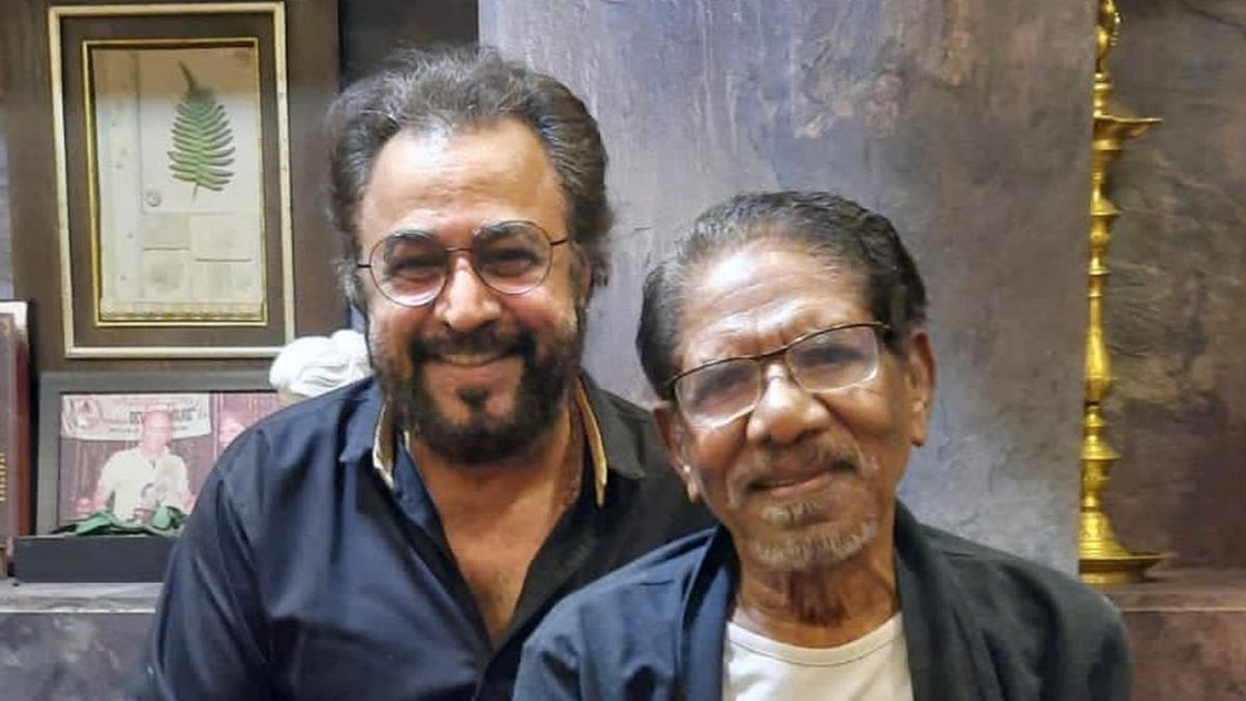 Ponvannan with Bharathiraja in a candid moment