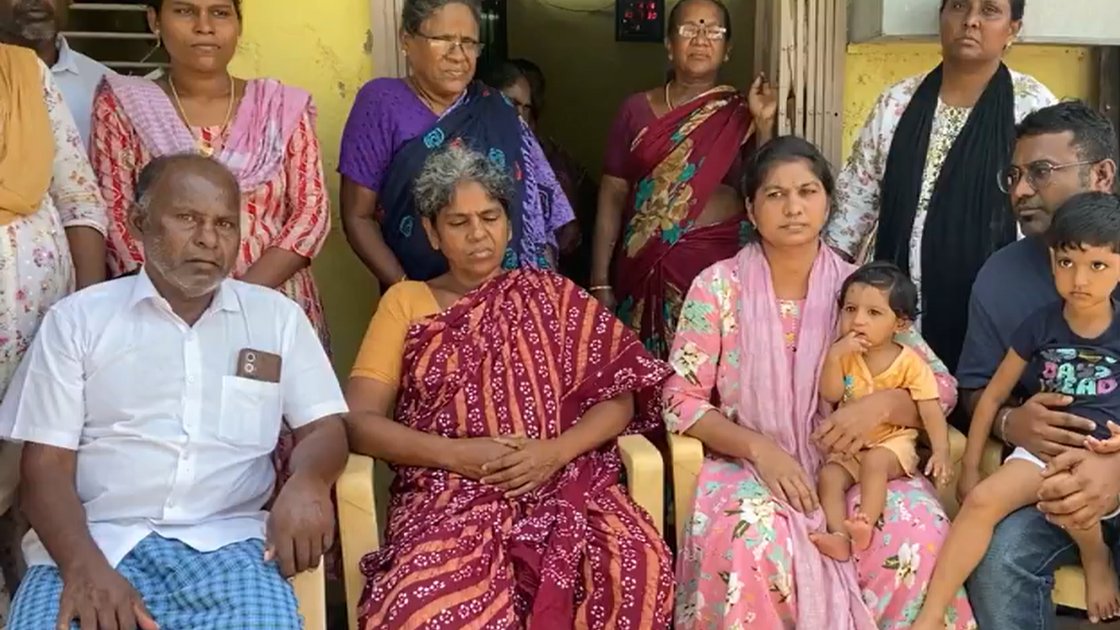 निशांत उइरथनाथन के परिवार की तस्वीर, थूथुकुडी, तमिलनाडु