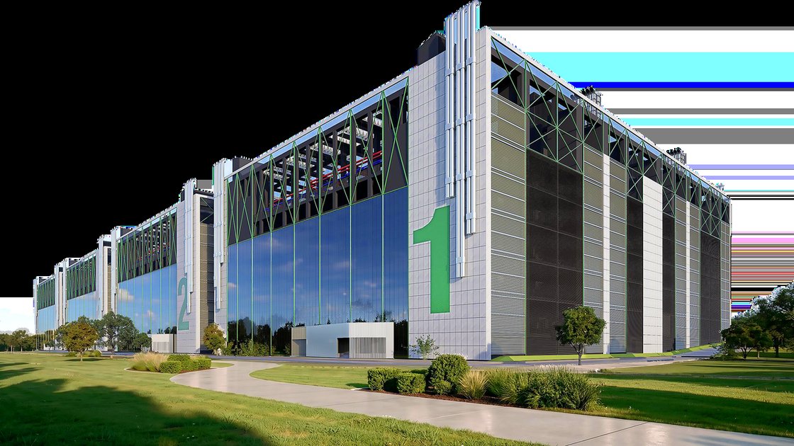CtrlS Datacenters के आगामी हैदराबाद डेटा सेंटर का कलाकार का चित्रण