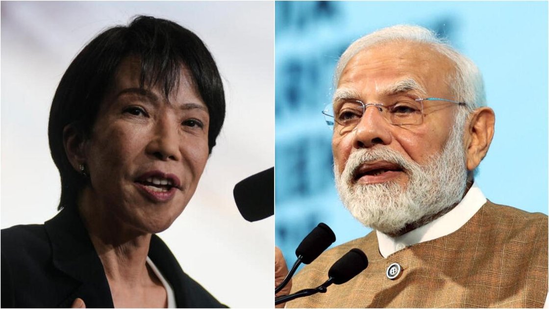 प्रधानमंत्री नरेंद्र मोदी और जापानी प्रधानमंत्री साने ताकाइची की संयुक्त तस्वीर