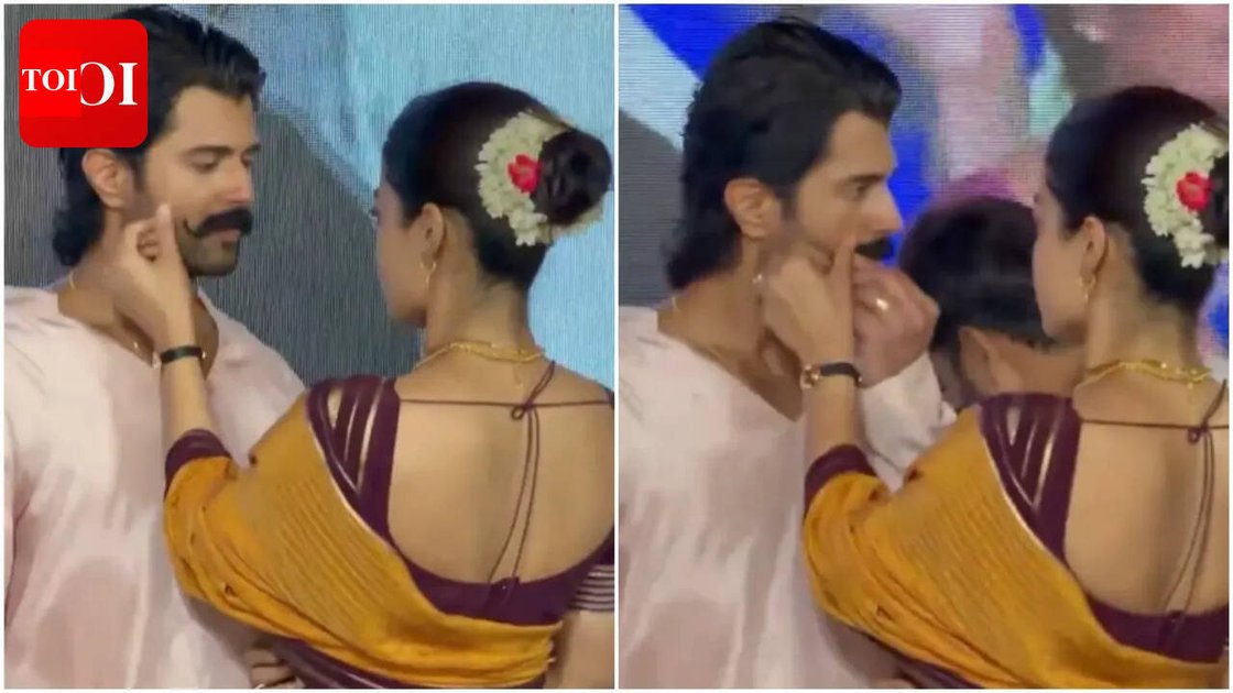 Rashmika Mandanna and Vijay Deverakonda smiling together