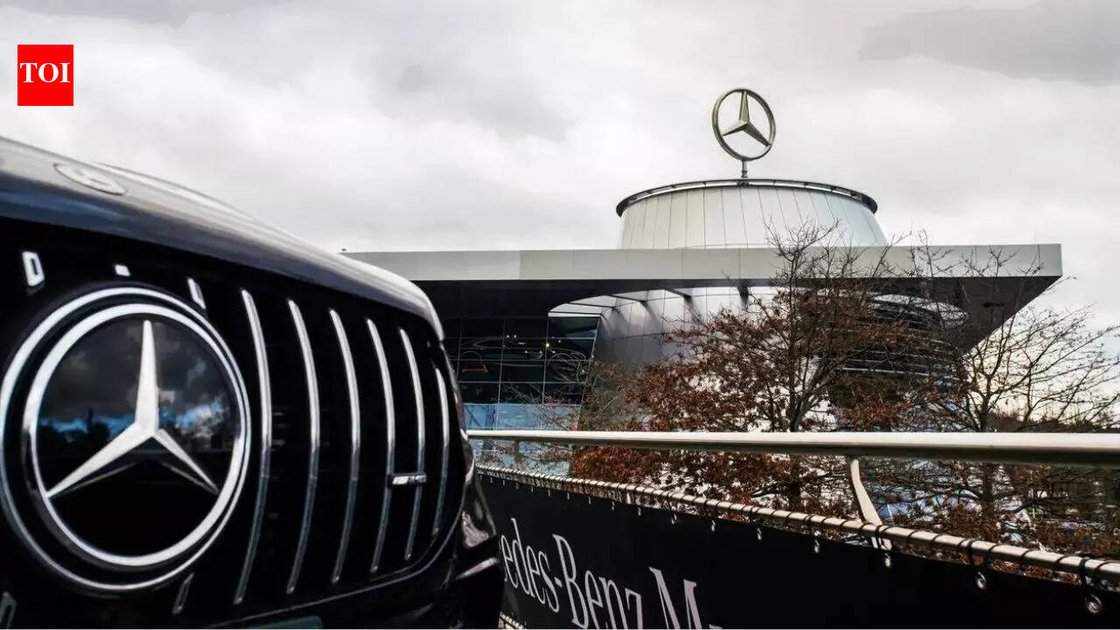 Mercedes-Benz car on display at a showroom
